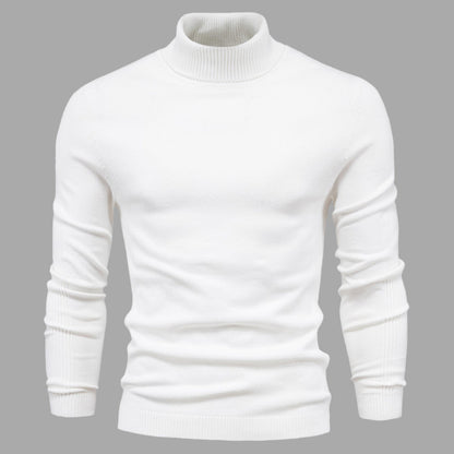 Men's Sweater Cotton Turtleneck Stylish Comfortable Casual Wear 1