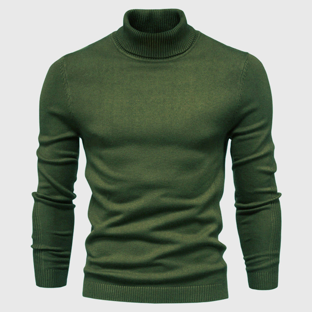 Men's Sweater Cotton Turtleneck Stylish Comfortable Casual Wear 10