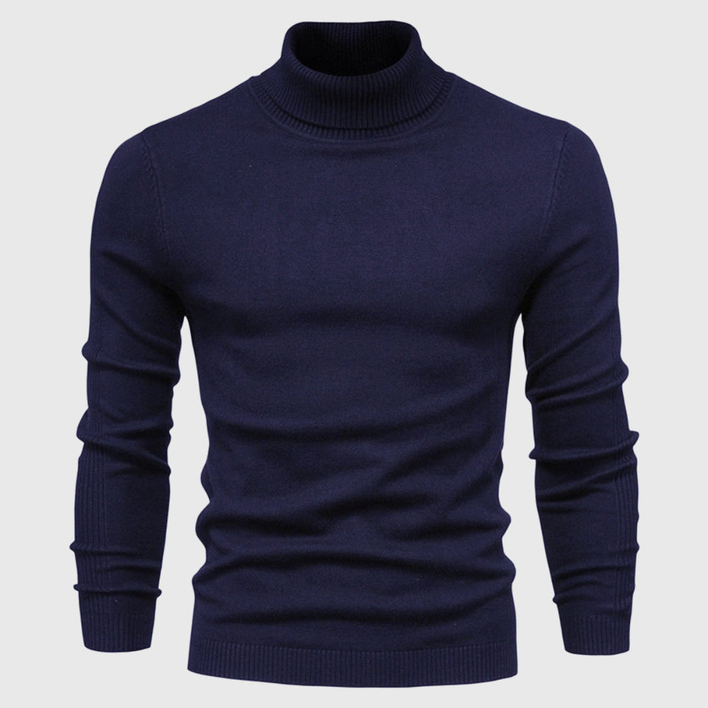 Men's Sweater Cotton Turtleneck Stylish Comfortable Casual Wear 12