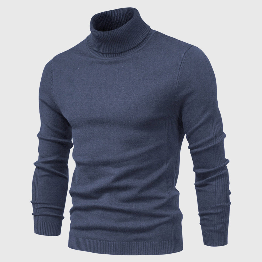 Men's Sweater Cotton Turtleneck Stylish Comfortable Casual Wear 2