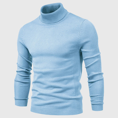 Men's Sweater Cotton Turtleneck Stylish Comfortable Casual Wear 3