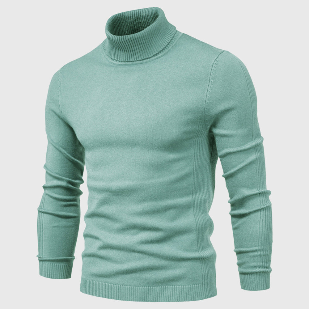 Men's Sweater Cotton Turtleneck Stylish Comfortable Casual Wear 4
