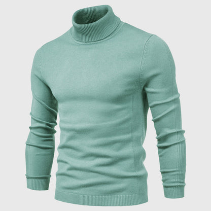 Men's Sweater Cotton Turtleneck Stylish Comfortable Casual Wear 4