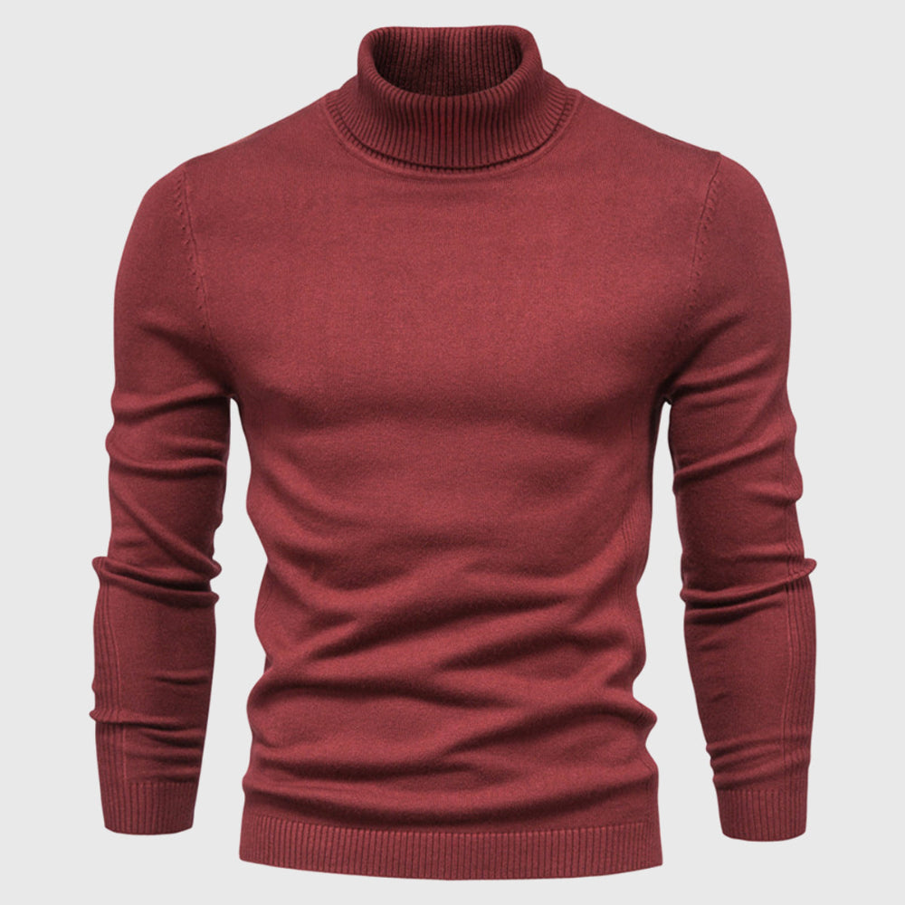 Men's Sweater Cotton Turtleneck Stylish Comfortable Casual Wear 5