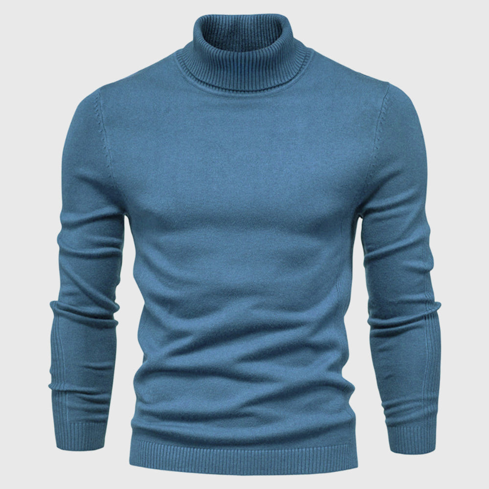 Men's Sweater Cotton Turtleneck Stylish Comfortable Casual Wear 9