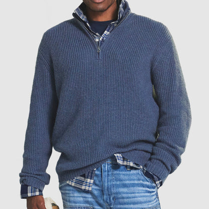 Men's Sweater Half Zip Business Casual Comfortable Style 2