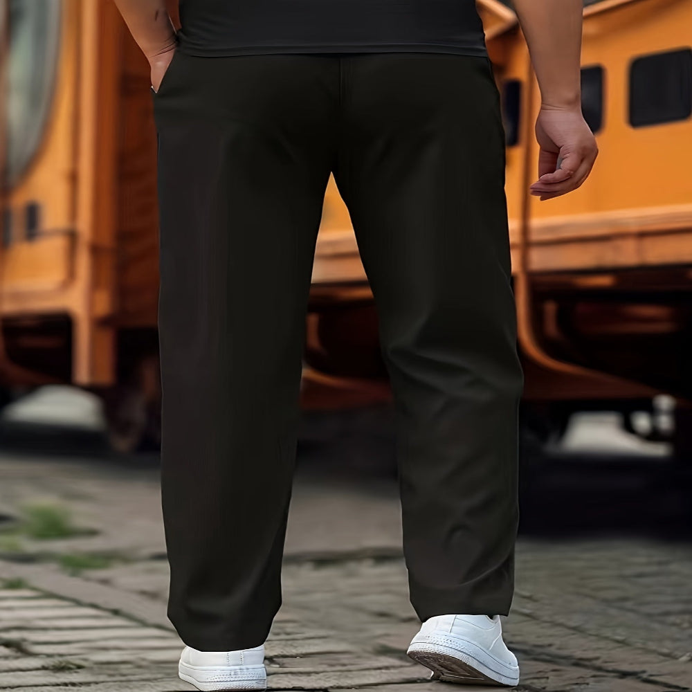 Men's Trousers Comfortable Casual Pants Modern Fit Jogging Style 1