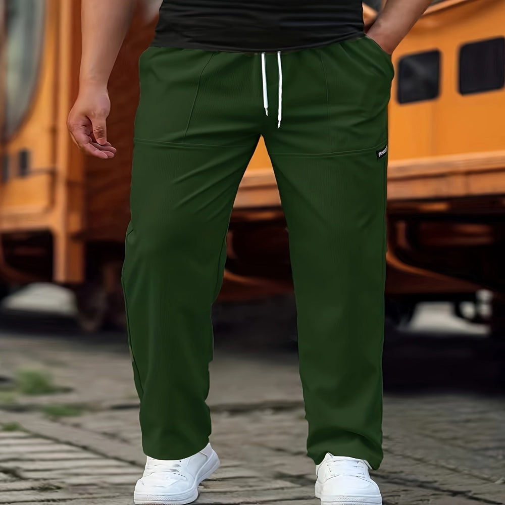 Men's Trousers Comfortable Casual Pants Modern Fit Jogging Style 3
