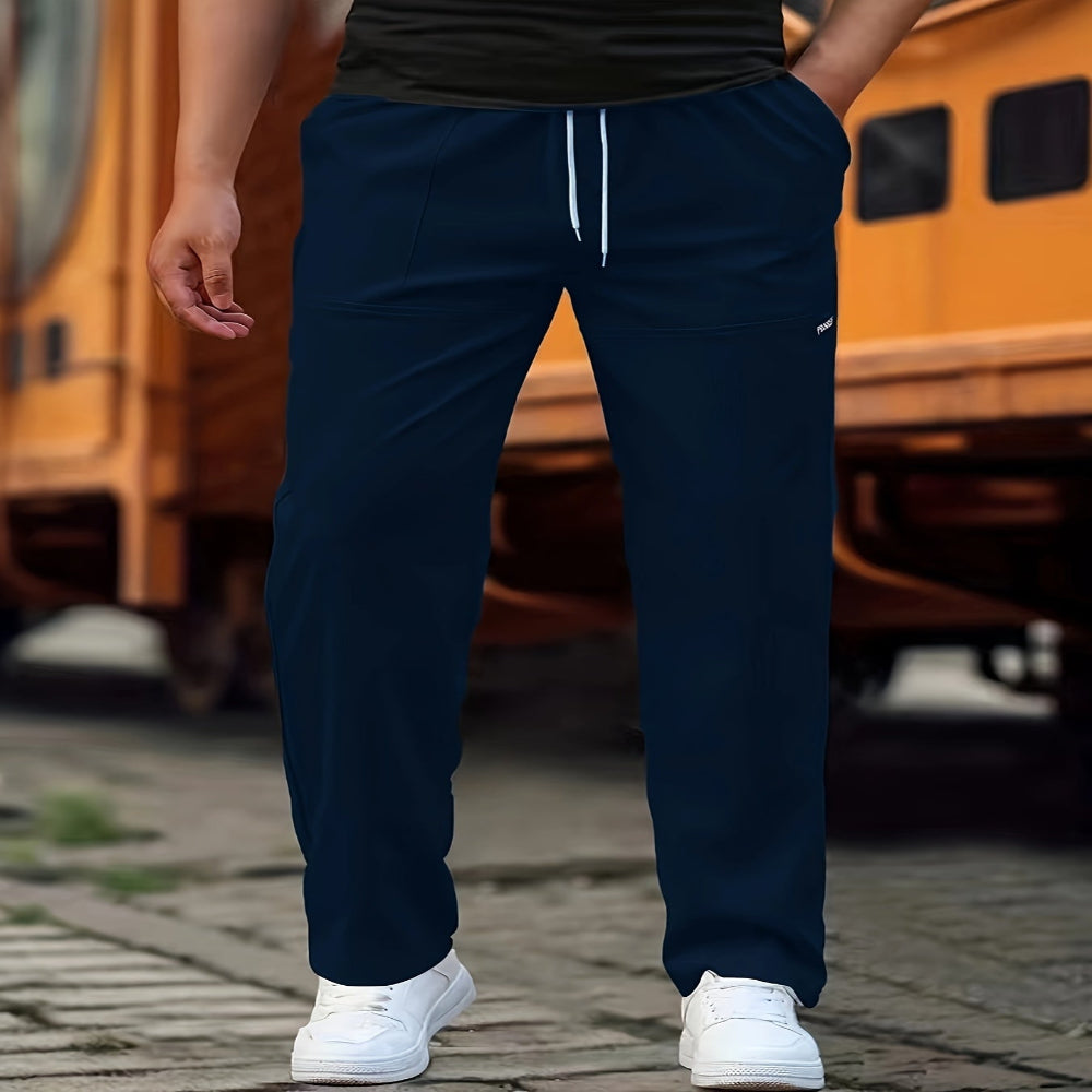 Men's Trousers Comfortable Casual Pants Modern Fit Jogging Style 4
