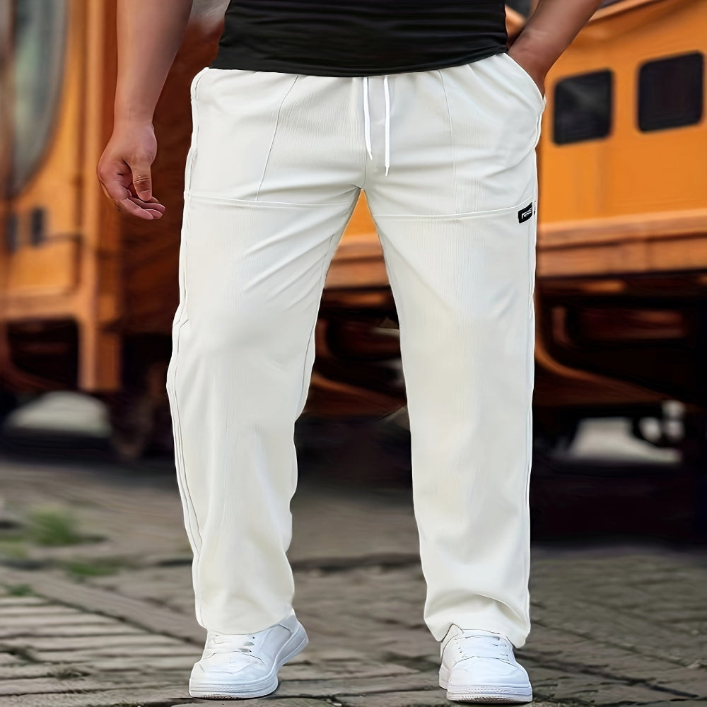 Men's Trousers Comfortable Casual Pants Modern Fit Jogging Style 5
