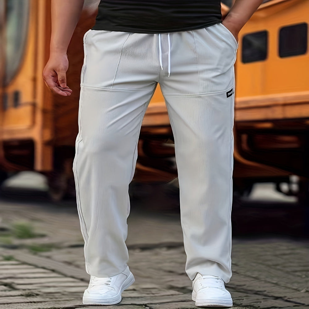 Men's Trousers Comfortable Casual Pants Modern Fit Jogging Style 7