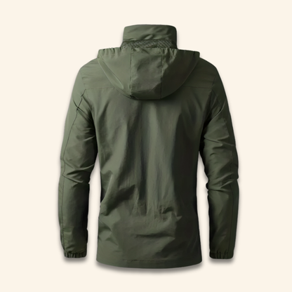 Men’s Waterproof Lightweight Outdoor Jacket Hooded Windproof
