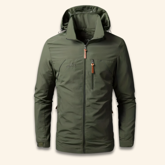 Men’s Waterproof Lightweight Outdoor Jacket Hooded Windproof