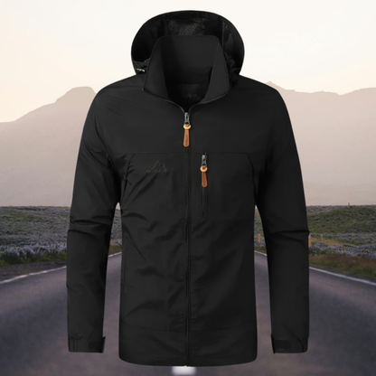 Men’s Waterproof Lightweight Outdoor Jacket Hooded Windproof