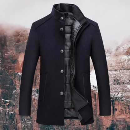 Men's Warm Winter Coat Smart Stand Collar