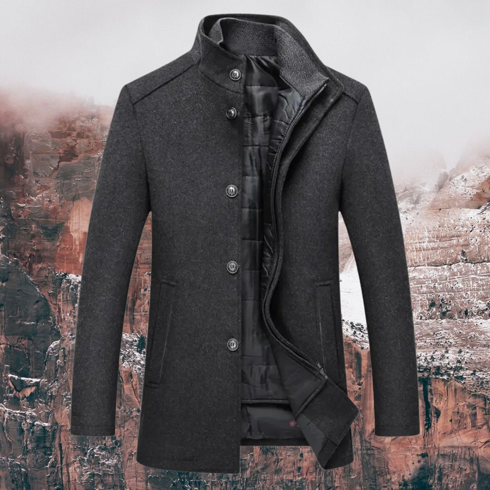 Men's Warm Winter Coat Smart Stand Collar