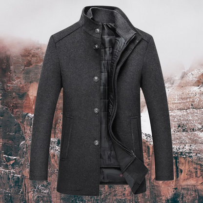 Men's Warm Winter Coat Smart Stand Collar