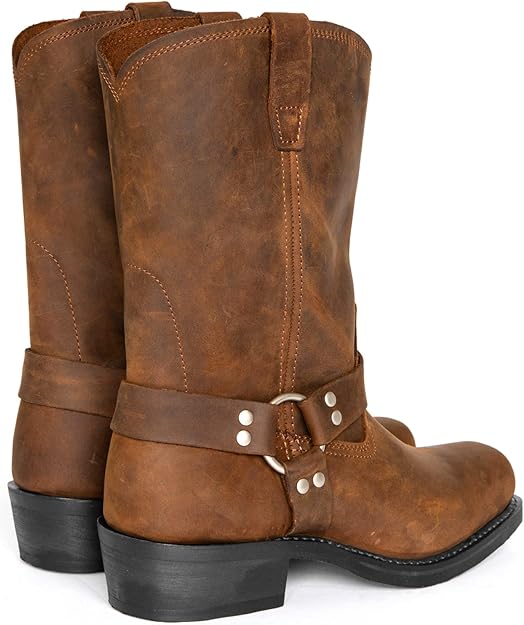 Men's Cowboy Boots Winter | Slip On Work-Levorel