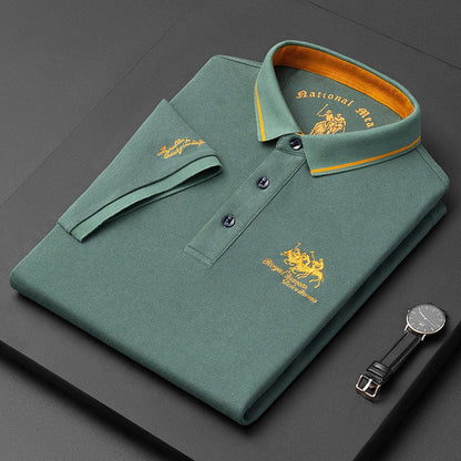 Men's Designer Polo Shirt | Short Sleeve Embroidered-Levorel