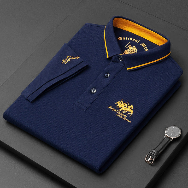 Men's Designer Polo Shirt | Short Sleeve Embroidered-Levorel
