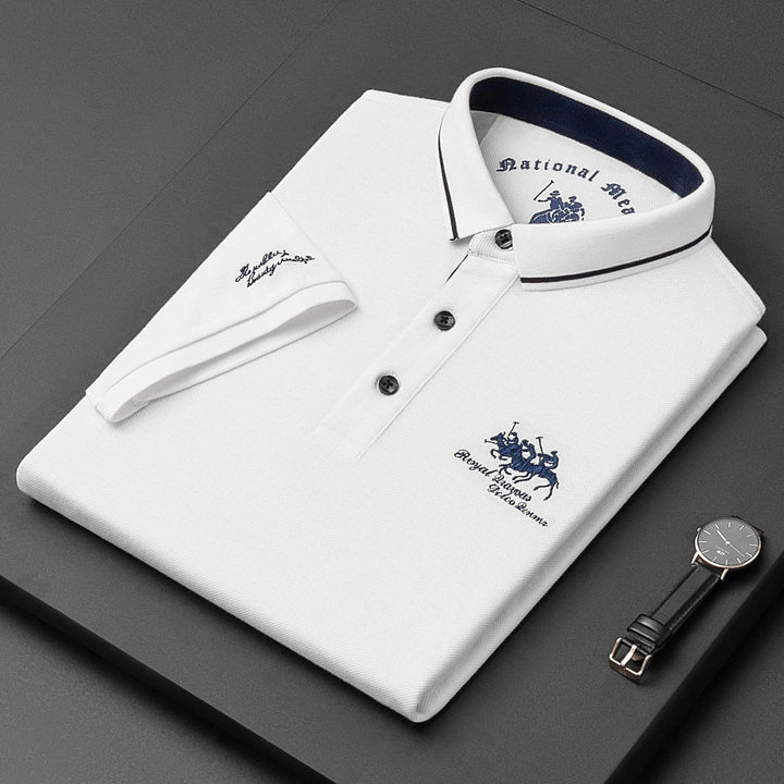 Men's Designer Polo Shirt | Short Sleeve Embroidered-Levorel