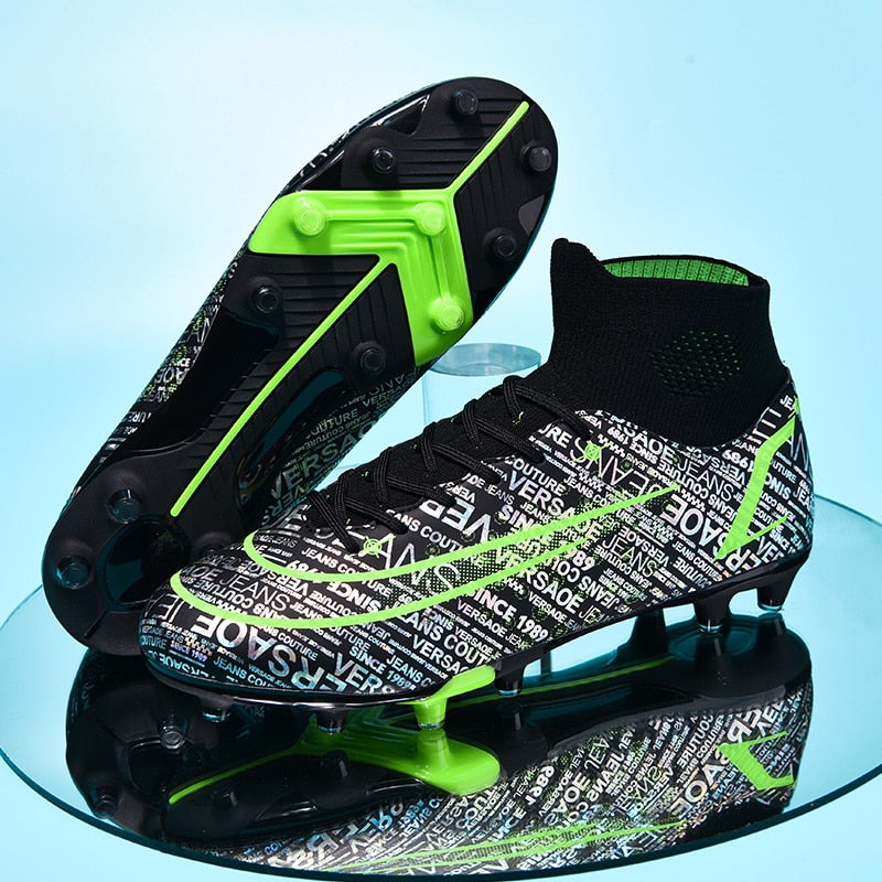 Men's Firm Ground Football Boots | Ankle Fit Lightweight Support-Levorel