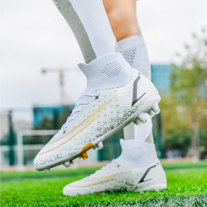 Men's Firm Ground Football Boots | Ankle Fit Lightweight Support-Levorel