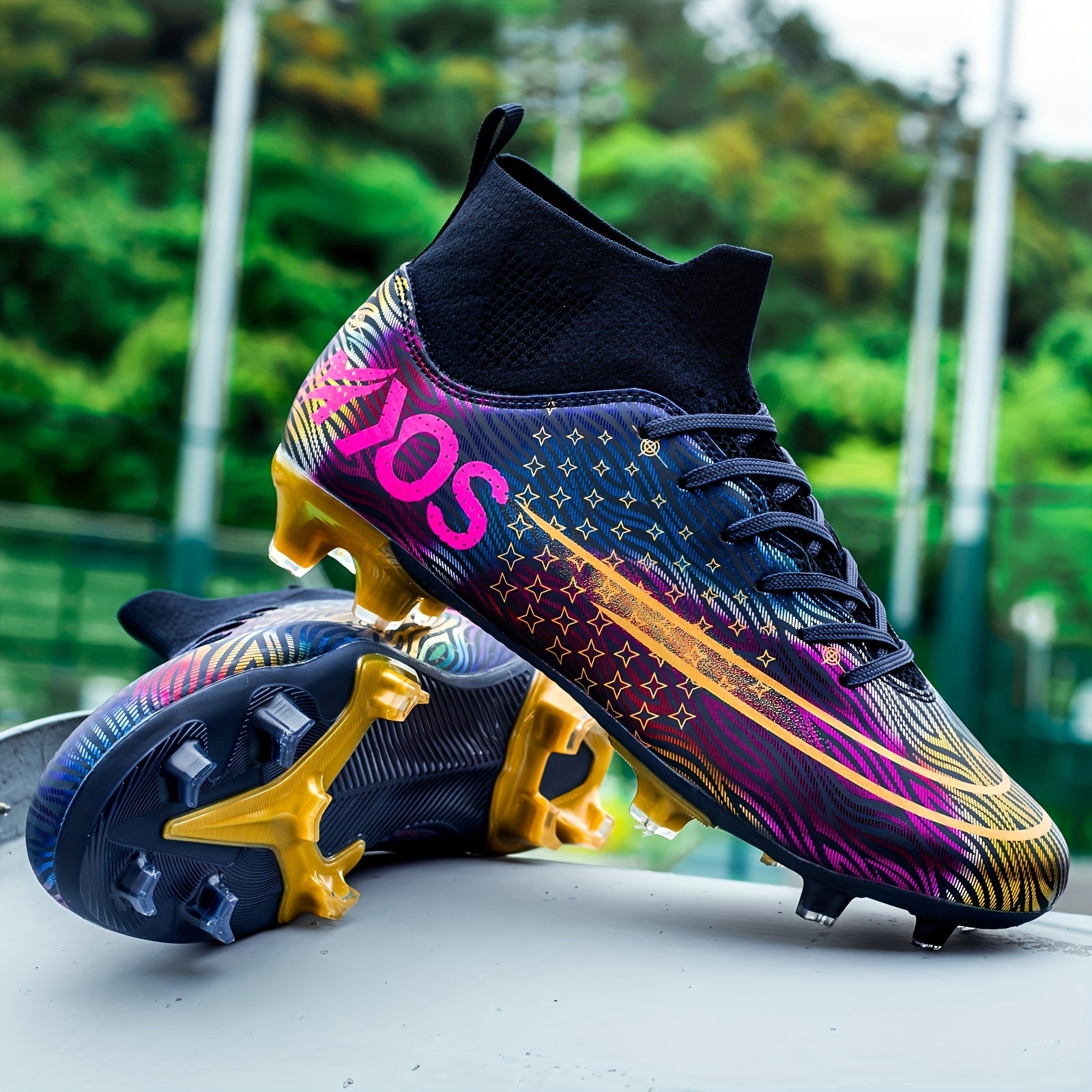 Men's Grip Football Boots | Lightweight Compression Fit-Levorel