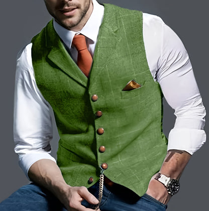 Men's Knitted Waistcoat | Zip Up Longline Fit