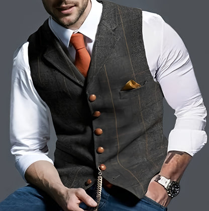 Men's Knitted Waistcoat | Zip Up Longline Fit