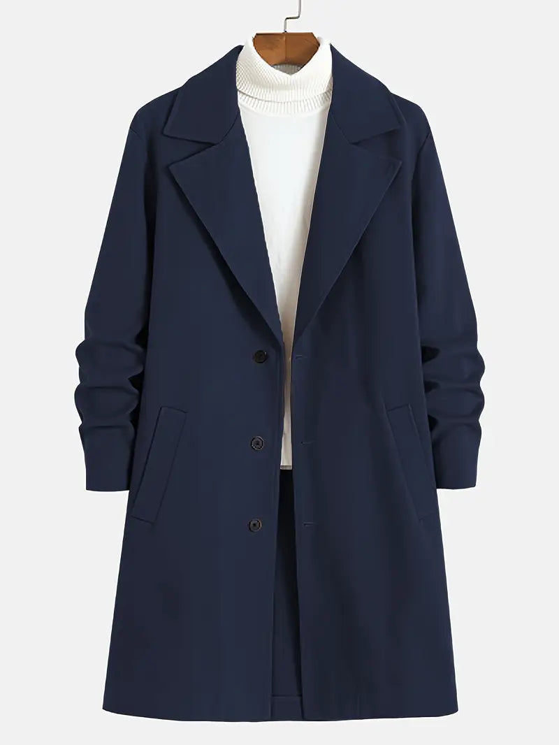 Men's Long Coat Winter | Lightweight Trench-Levorel