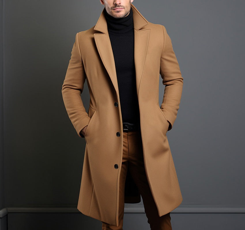 Men's Long Coat Winter | Lightweight Trench-Levorel