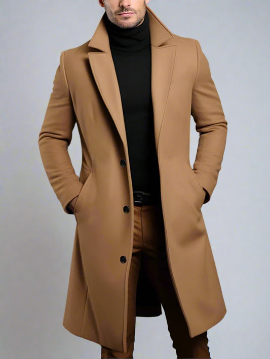 Men's Long Coat Winter | Lightweight Trench-Levorel