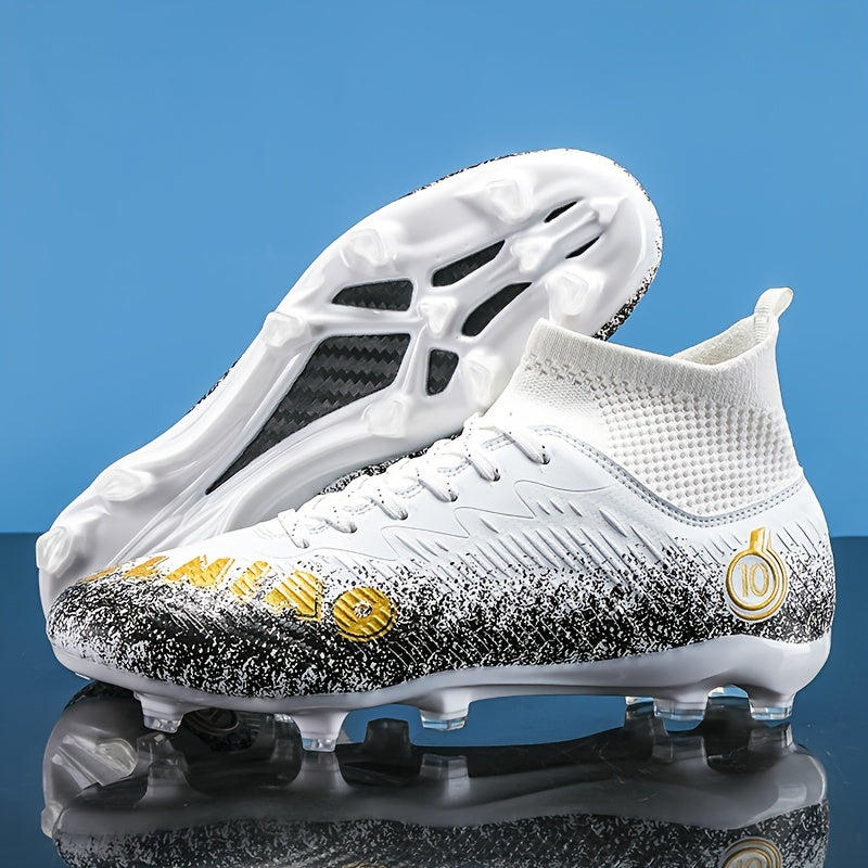 Men's Pro Grip Ankle Football Boots | Lightweight, Arch Support-Levorel