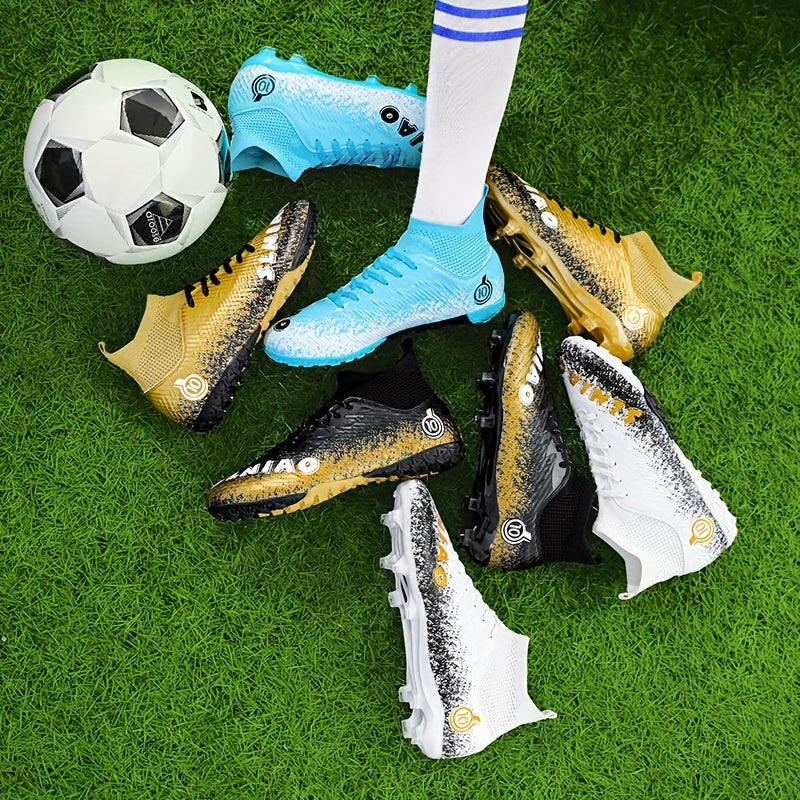 Men's Pro Grip Ankle Football Boots | Lightweight, Arch Support-Levorel