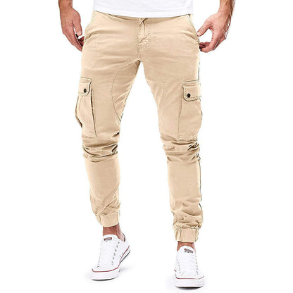 Men’s Cargo Work Jogger Pants | Slim Fit Zip Pockets
