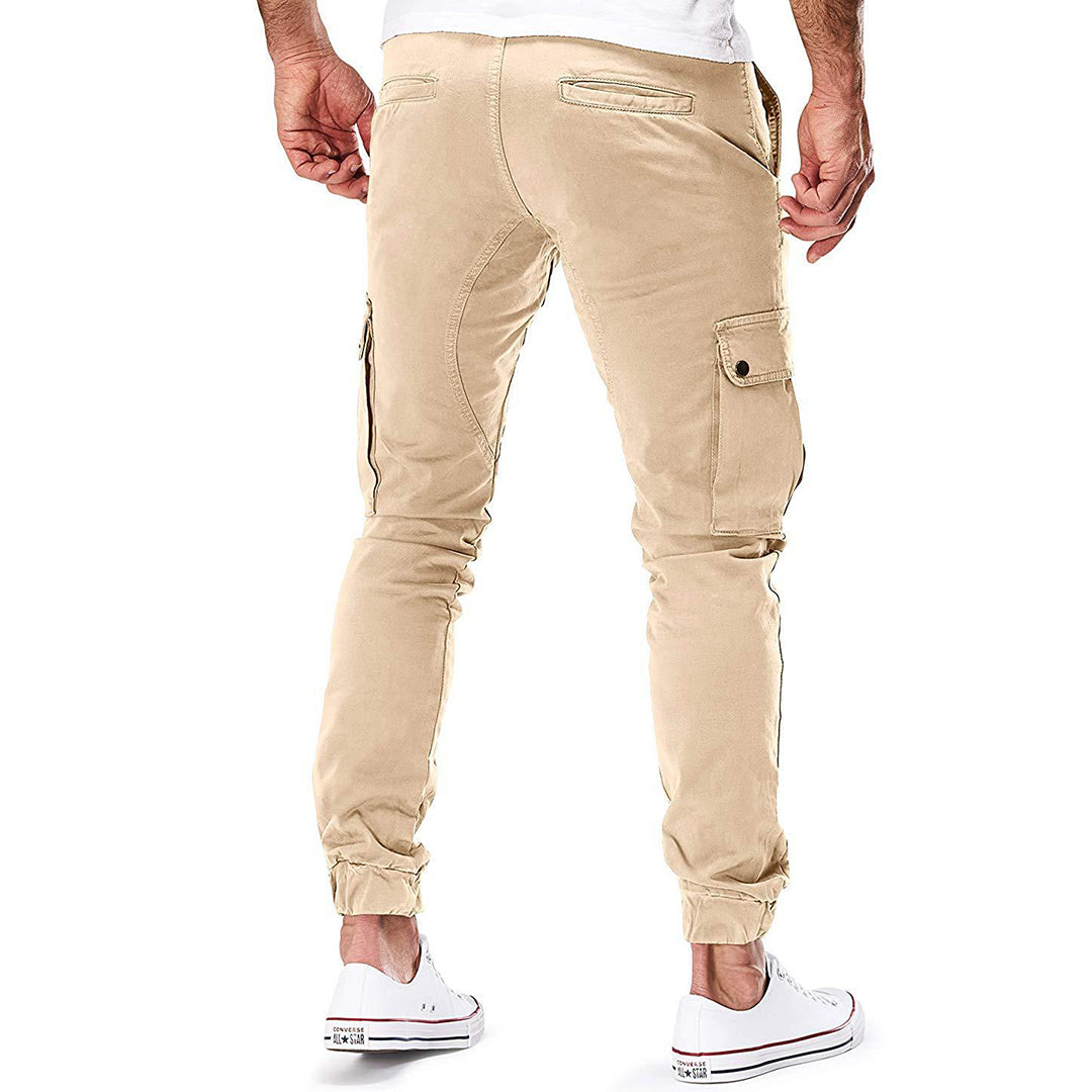 Men’s Cargo Work Jogger Pants | Slim Fit Zip Pockets