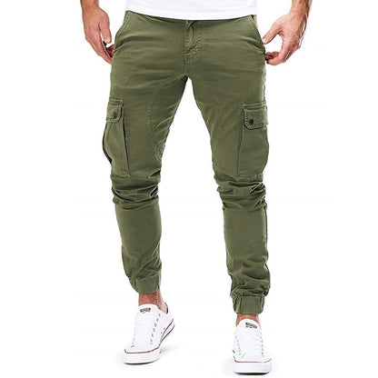 Men’s Cargo Work Jogger Pants | Slim Fit Zip Pockets
