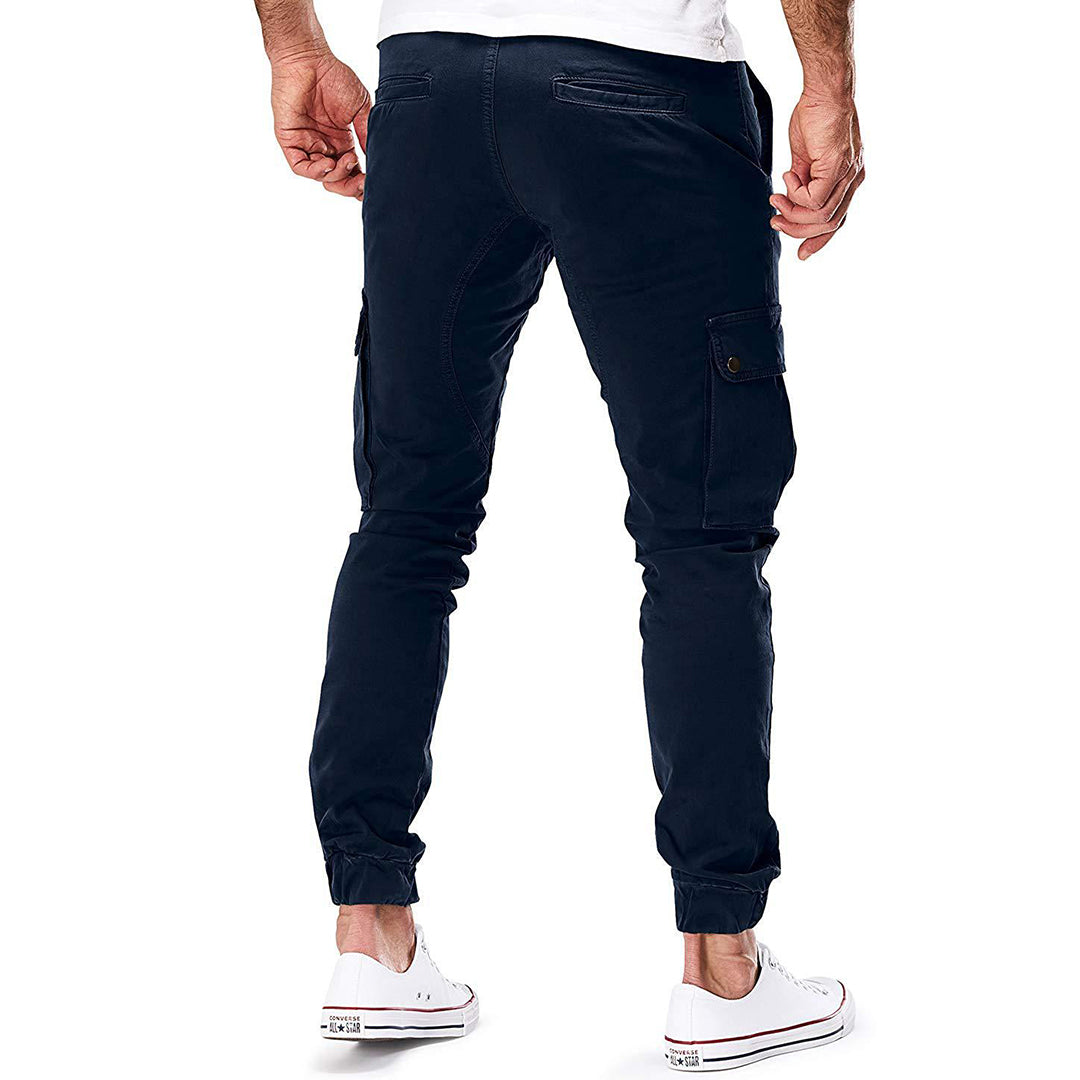 Men’s Cargo Work Jogger Pants | Slim Fit Zip Pockets