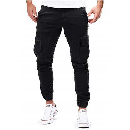 Men’s Cargo Work Jogger Pants | Slim Fit Zip Pockets