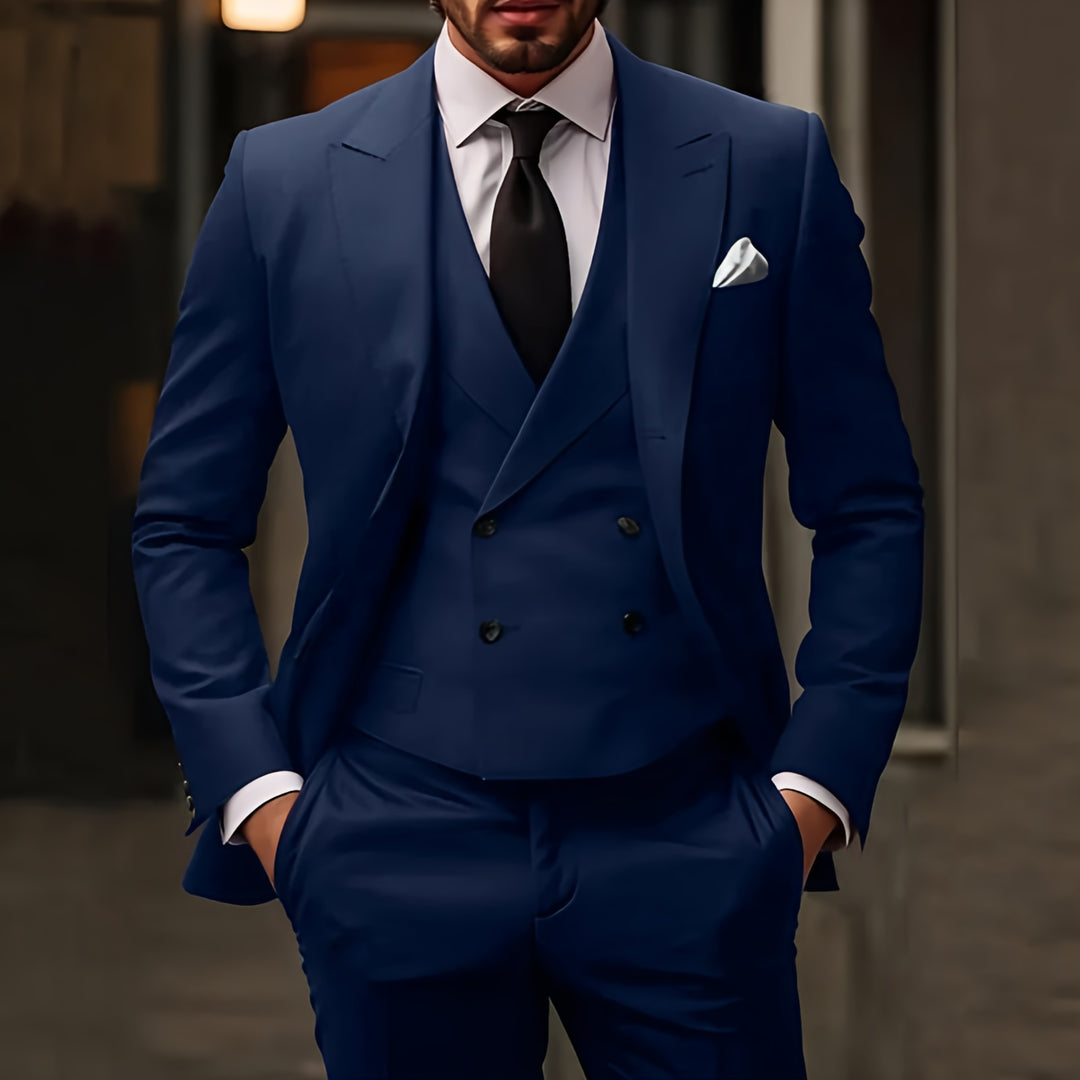 Men’s Slim Fit 3-Piece Suit | Tailored Formal-Levorel