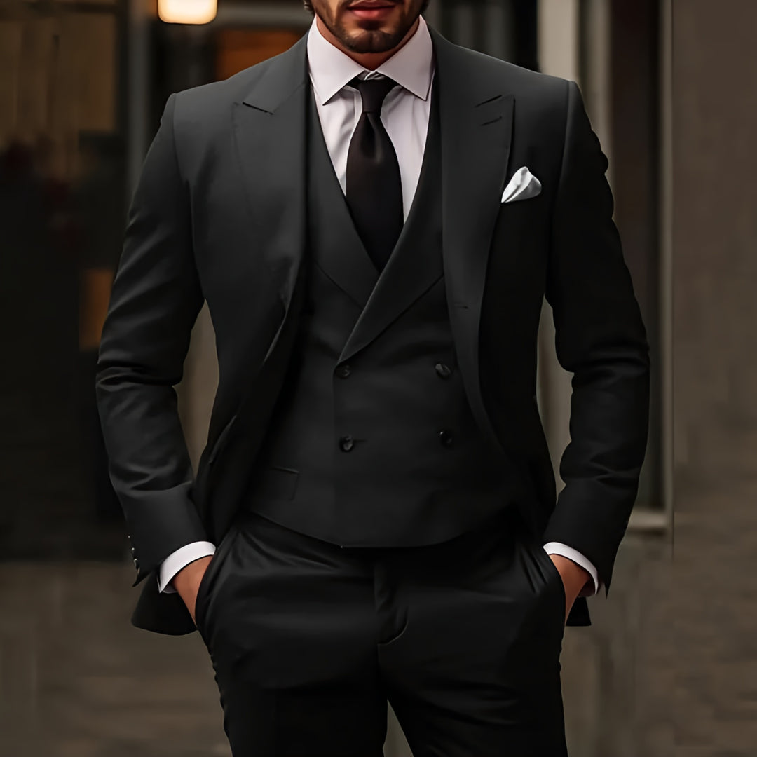 Men’s Slim Fit 3-Piece Suit | Tailored Formal-Levorel