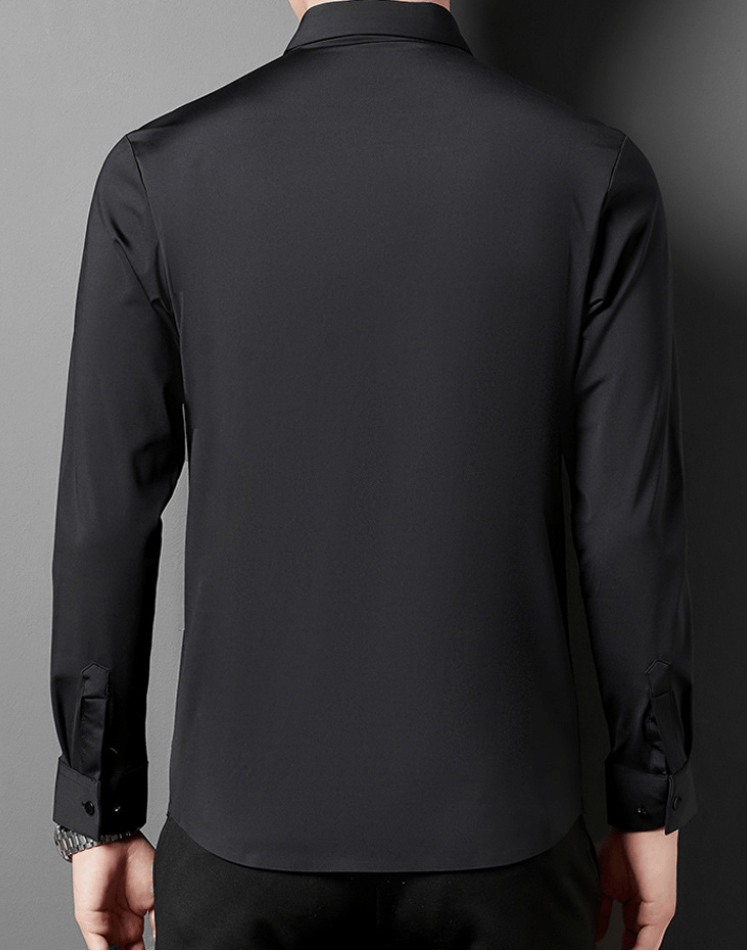 Men's Slim Fit Long Sleeve Shirt | Casual Buttoned-Levorel