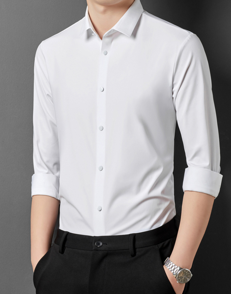 Men's Slim Fit Long Sleeve Shirt | Casual Buttoned-Levorel