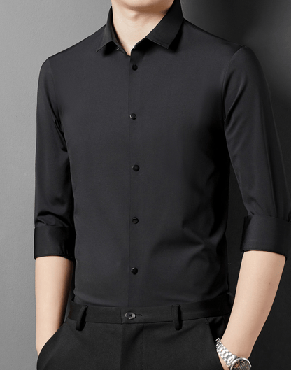 Men's Slim Fit Long Sleeve Shirt | Casual Buttoned-Levorel