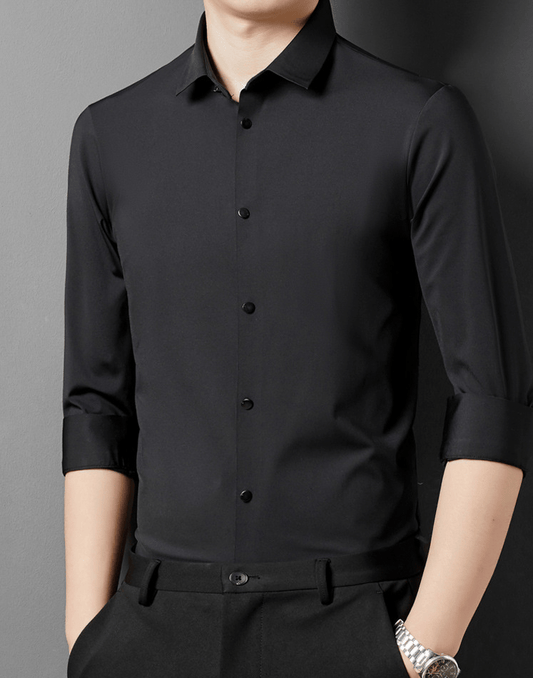 Men's Slim Fit Long Sleeve Shirt | Casual Buttoned-Levorel
