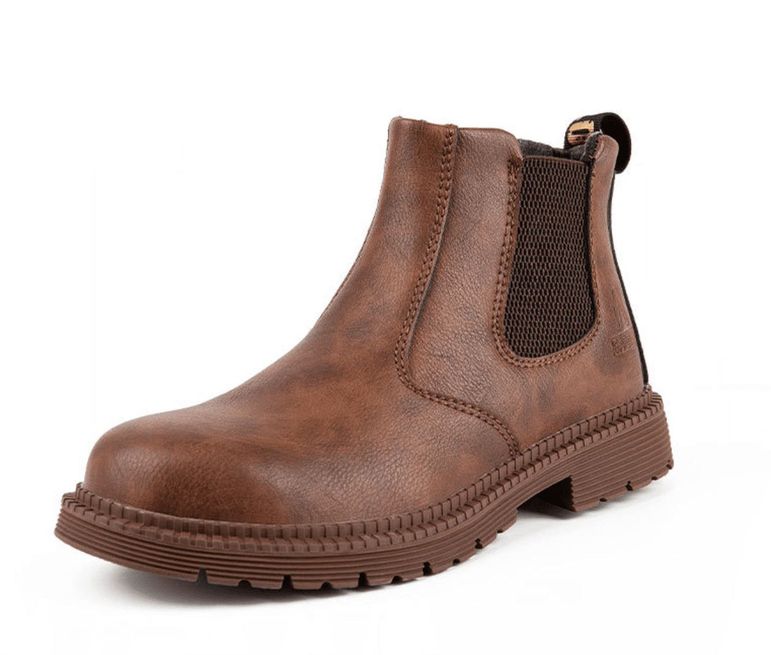 Men’s Slip On Ankle Work Boots | Durable Outdoor Footwear-Levorel