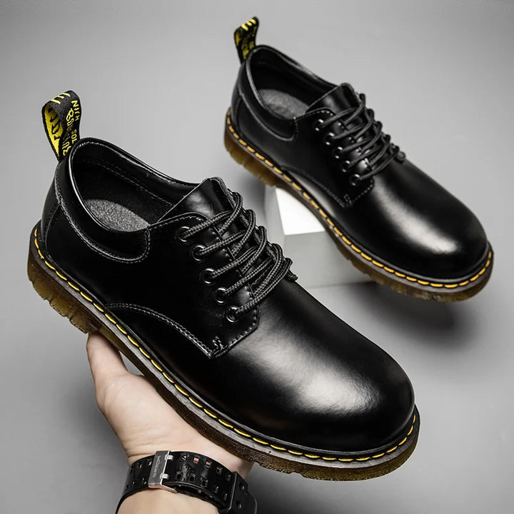 Men's Slip On Oxford Work Boots | Durable Flat Sole-Levorel