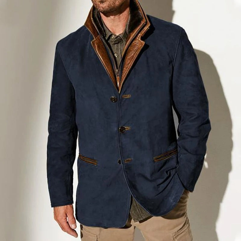 Men's Suede Jacket | Lightweight Tailored-Levorel