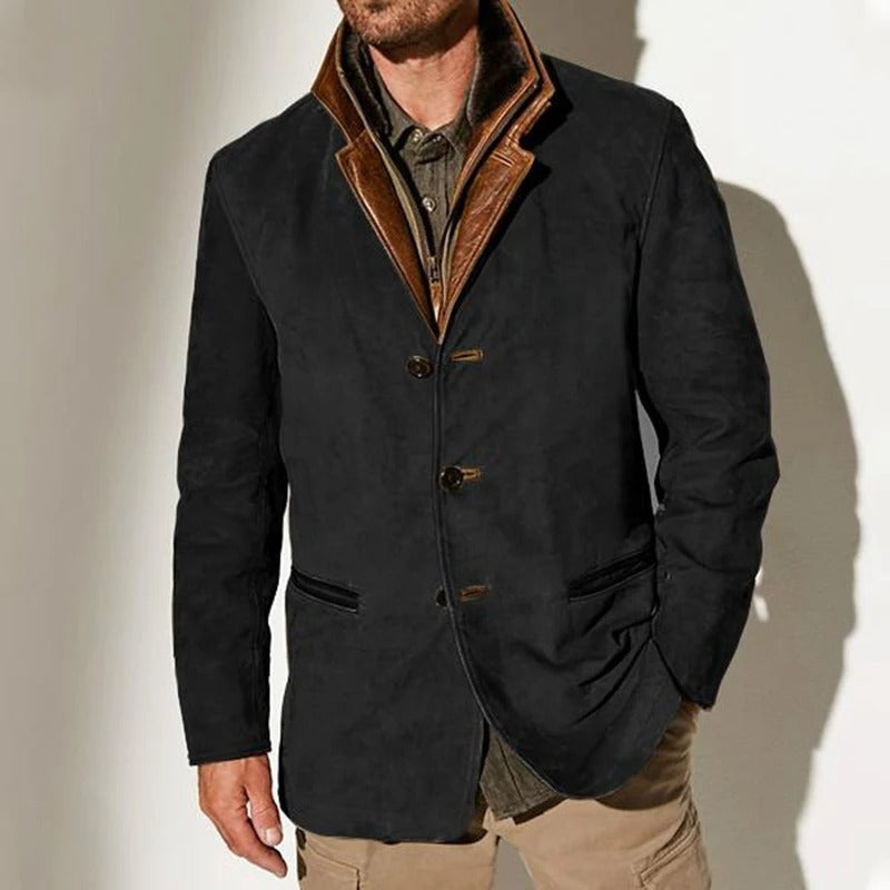 Men's Suede Jacket | Lightweight Tailored-Levorel